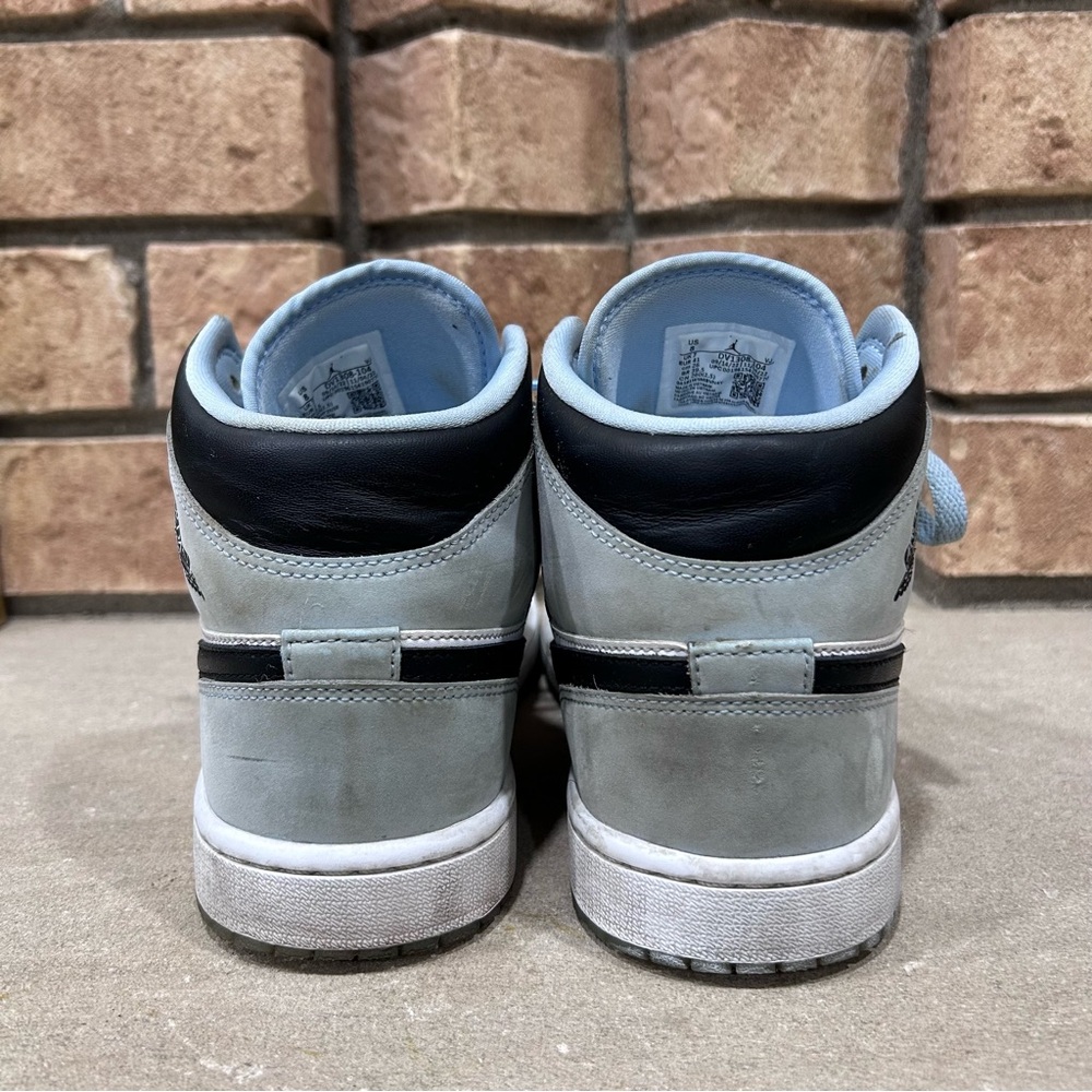 Air Jordan 1 Mid SE White Ice Blue Black DV1308-104 Men's Shoes Size 8 wmn’s 9.5 - Picture 3 of 6